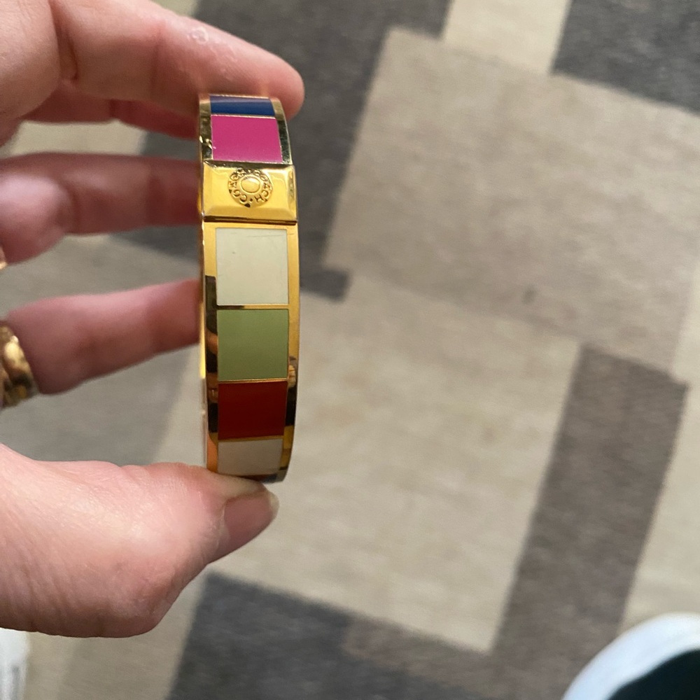 Coach Multicolor Enamel Bracelet with Gold Accents - Picture 5 of 5